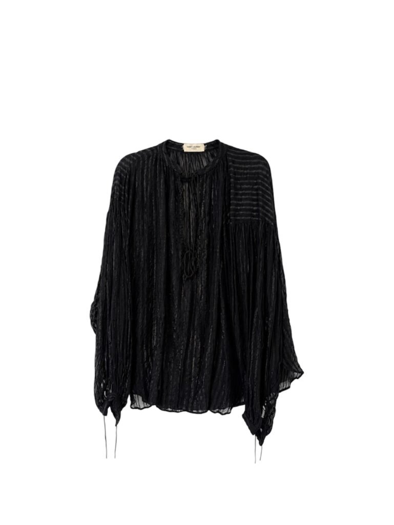 Saint Laurent Shirt Striped Traslucida