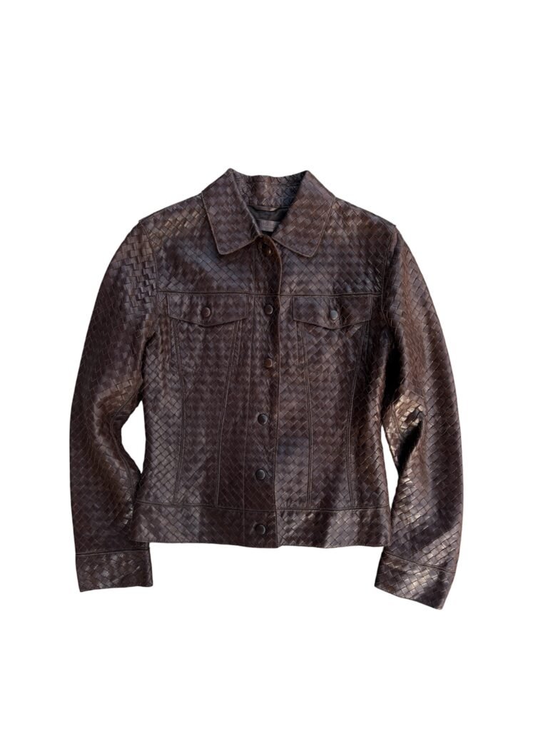 Bottega Veneta Intrecciato Leather Jacket